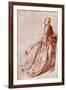 Study of a Young Woman, 1913-Jean-Antoine Watteau-Framed Giclee Print