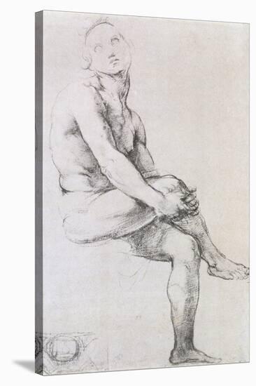 Study of Adam for the "Disputa," circa 1510-Raphael-Stretched Canvas