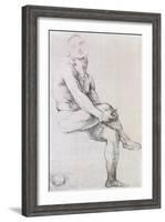 Study of Adam for the "Disputa," circa 1510-Raphael-Framed Giclee Print