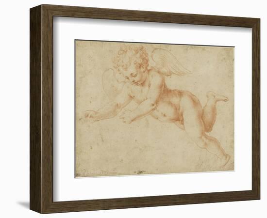 Study of an Angel's Face, Looking Towards the Earth-Giorgio Vasari-Framed Giclee Print