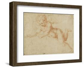 Study of an Angel's Face, Looking Towards the Earth-Giorgio Vasari-Framed Giclee Print