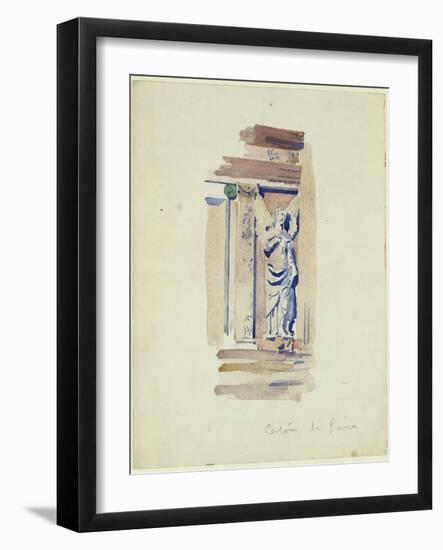 Study of an Angel Statue, Certosa Di Pavia, 1891-Charles Rennie Mackintosh-Framed Giclee Print