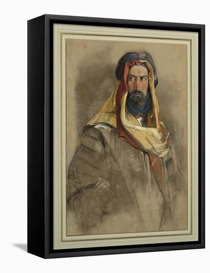 Study of an Arab Sheikh-John Frederick Lewis-Framed Stretched Canvas