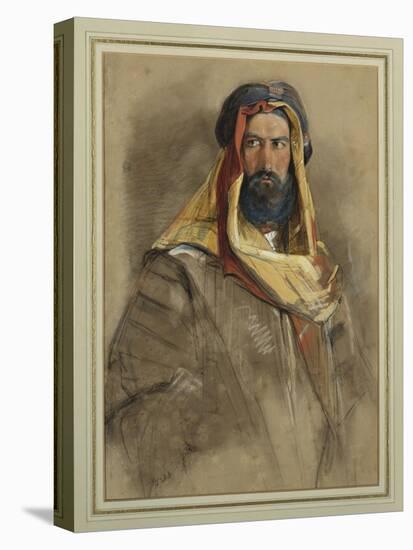 Study of an Arab Sheikh-John Frederick Lewis-Stretched Canvas