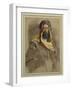 Study of an Arab Sheikh-John Frederick Lewis-Framed Giclee Print