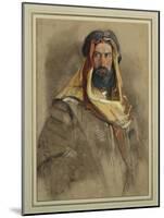 Study of an Arab Sheikh-John Frederick Lewis-Mounted Giclee Print