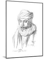 Study of an Egyptian Man, 1895-Jean-Leon Gerome-Mounted Giclee Print