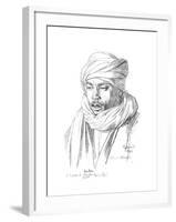 Study of an Egyptian Man, 1895-Jean-Leon Gerome-Framed Giclee Print