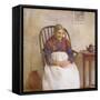 Study of an Elderly Lady-Frederick James McNamara Evans-Framed Stretched Canvas
