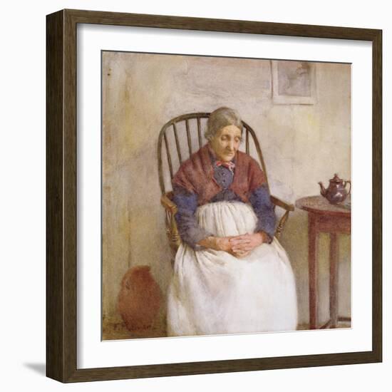 Study of an Elderly Lady-Frederick James McNamara Evans-Framed Giclee Print