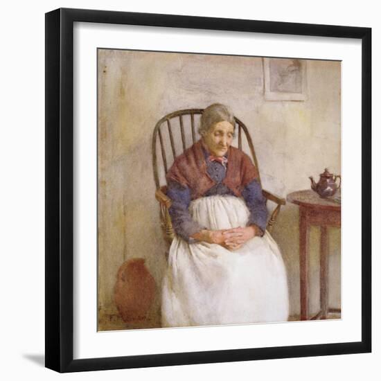 Study of an Elderly Lady-Frederick James McNamara Evans-Framed Giclee Print