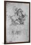 'Study of an Equestrian Monument', c1480 (1945)-Leonardo Da Vinci-Framed Giclee Print