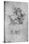 'Study of an Equestrian Monument', c1480 (1945)-Leonardo Da Vinci-Stretched Canvas