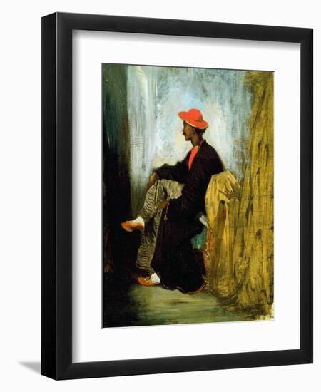 Study of an Indian from Calcutta, 1823-Eugene Delacroix-Framed Giclee Print