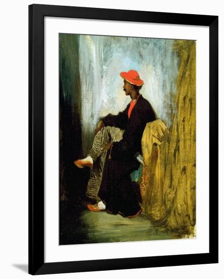 Study of an Indian from Calcutta, 1823-Eugene Delacroix-Framed Giclee Print