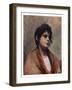 Study of an Italian Girl's Head, 1901-J Muntz-Framed Giclee Print