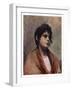 Study of an Italian Girl's Head, 1901-J Muntz-Framed Giclee Print