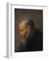 Study of an Old Man in Profile, C.1630-Rembrandt van Rijn-Framed Giclee Print