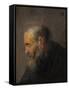 Study of an Old Man in Profile, C.1630-Rembrandt van Rijn-Framed Stretched Canvas