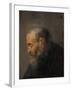 Study of an Old Man in Profile, C.1630-Rembrandt van Rijn-Framed Giclee Print