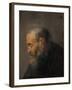 Study of an Old Man in Profile, C.1630-Rembrandt van Rijn-Framed Giclee Print