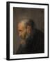 Study of an Old Man in Profile, C.1630-Rembrandt van Rijn-Framed Giclee Print