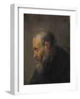 Study of an Old Man in Profile, c. 1630-Rembrandt van Rijn-Framed Giclee Print