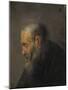 Study of an Old Man in Profile, c. 1630-Rembrandt van Rijn-Mounted Giclee Print