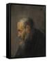 Study of an Old Man in Profile, c. 1630-Rembrandt van Rijn-Framed Stretched Canvas
