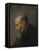 Study of an Old Man in Profile, c. 1630-Rembrandt van Rijn-Framed Stretched Canvas