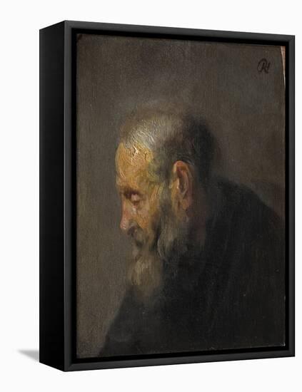 Study of an Old Man in Profile, c. 1630-Rembrandt van Rijn-Framed Stretched Canvas