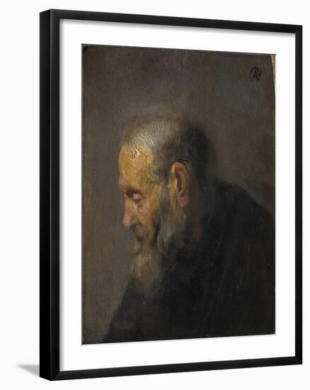 Study of an Old Man in Profile, c. 1630-Rembrandt van Rijn-Framed Giclee Print