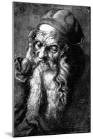 Study of an Old Man, Late 15th - Early 16th Century-Albrecht Durer-Mounted Giclee Print