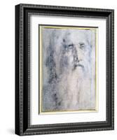 'Study of an old Man's head with a beard', c1535-Domenico Beccafumi-Framed Giclee Print