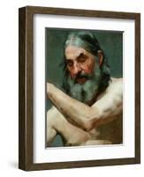 Study of an Old Man-James Charles-Framed Giclee Print