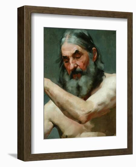Study of an Old Man-James Charles-Framed Giclee Print