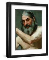 Study of an Old Man-James Charles-Framed Giclee Print