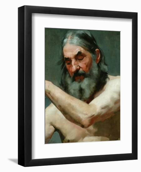 Study of an Old Man-James Charles-Framed Giclee Print