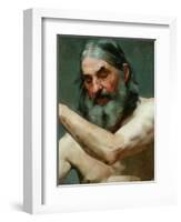 Study of an Old Man-James Charles-Framed Giclee Print