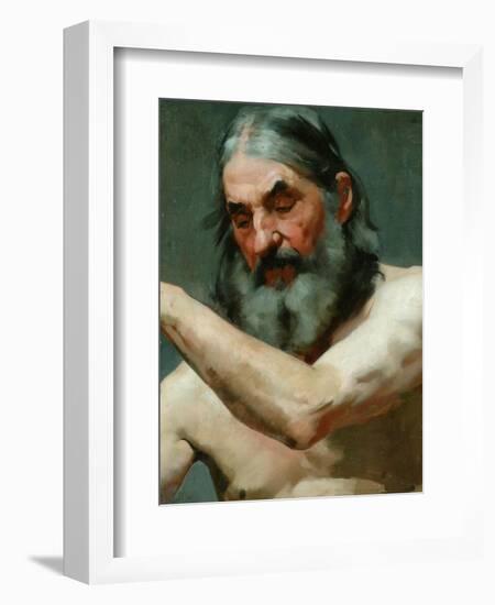 Study of an Old Man-James Charles-Framed Giclee Print