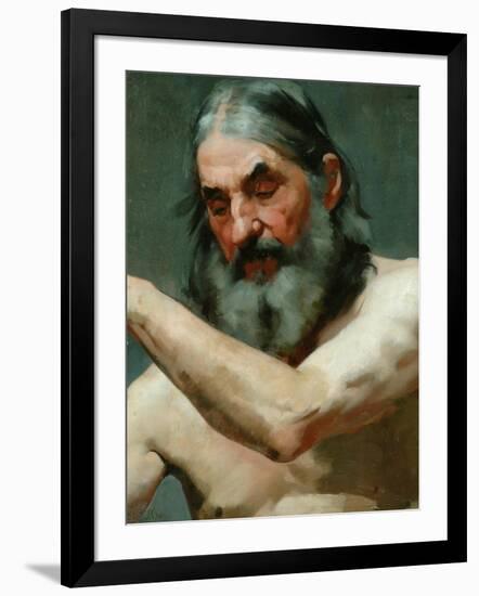 Study of an Old Man-James Charles-Framed Giclee Print