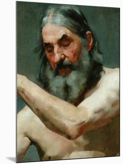 Study of an Old Man-James Charles-Mounted Giclee Print