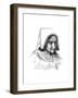 Study of an Old Woman's Head, 1899-Charles Cottet-Framed Giclee Print