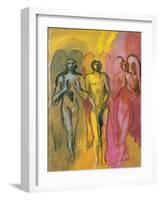 Study of Angels, 1988-Hans Feibusch-Framed Giclee Print