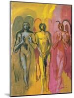 Study of Angels, 1988-Hans Feibusch-Mounted Giclee Print