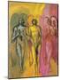 Study of Angels, 1988-Hans Feibusch-Mounted Giclee Print
