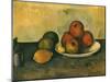 Study of Apples, Lemon, 1890-Paul C?zanne-Mounted Giclee Print