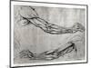 Study of Arms-Leonardo da Vinci-Mounted Premium Giclee Print