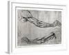 Study of Arms-Leonardo da Vinci-Framed Giclee Print