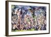 Study of Bathers, C.1900-06-Paul Cézanne-Framed Giclee Print